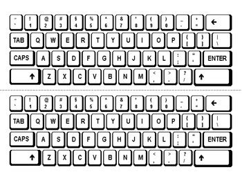 computer keyboard template titis teaching tools