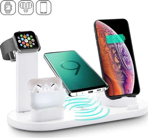 andowl wireless multi function charging stand charger dock    rotatable charger dock