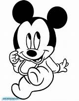 Baby Mickey Coloring Mouse Pages Disney Babies Characters Clipart Cute Book Printable Minnie Library Pluto Drawings Disneyclips Coloringhome Popular sketch template