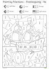 Fractions Mayflower sketch template