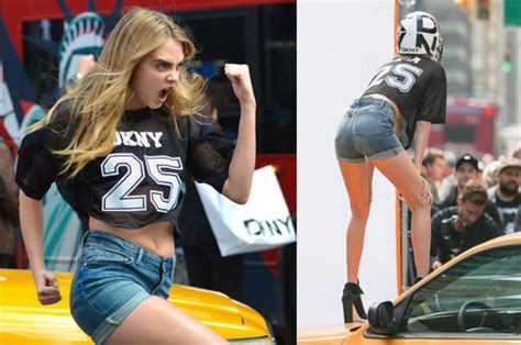 Not Your Average Pe Gear Cara Delevingne Flaunts Model Pins In Tiny