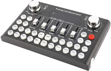 mini sound mixer board universal voice changer sound card  sound effects  ebay