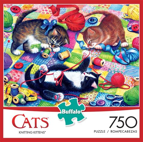 Buffalo Games Cats Knitting Kittens 750 Piece Jigsaw Puzzle Walmart