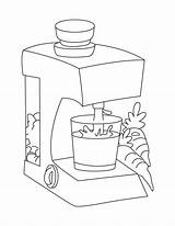 Coloring Juice Colouring Juicer Box Printable Template Sketch Pages Kids sketch template