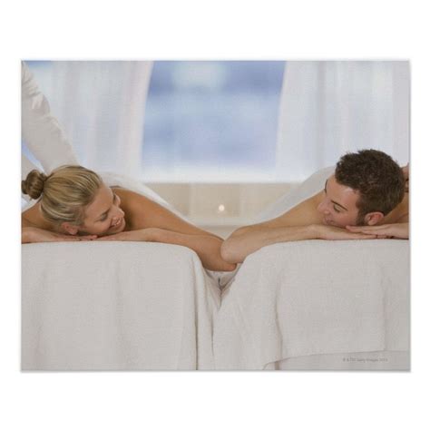 couple getting massages poster zazzle couples massage massage