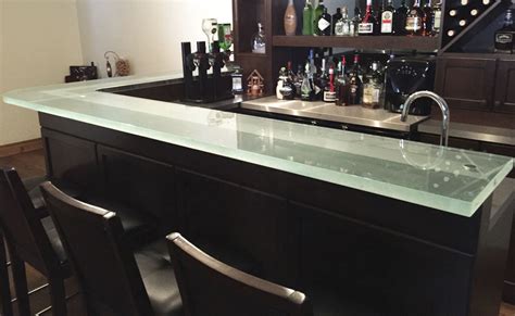 meuble bar professionnel  thinkglass contemporain en verre sur mesure