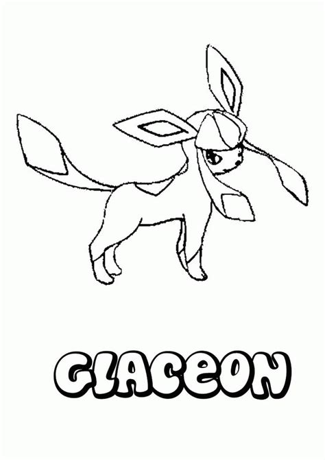 pokemon glaceon coloring pages  pokemon coloring pages