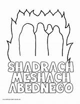 Shadrach Meshach Abednego Coloring Pages Getdrawings Getcolorings Print sketch template