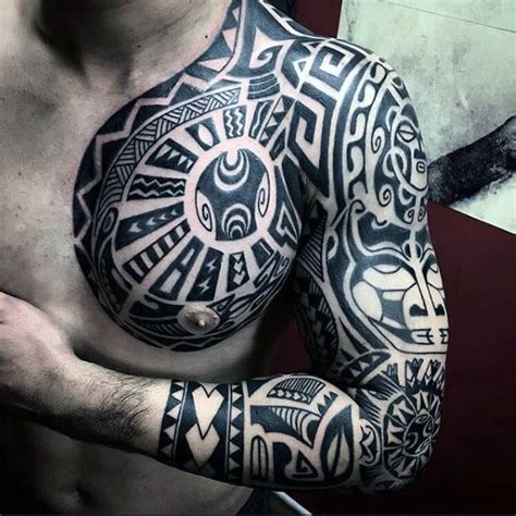 90 tribal sleeve tattoos for men manly arm design ideas