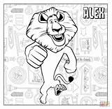 Coloring Pages King Madagascar Julien Popular sketch template