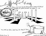 Isaiah Bible sketch template