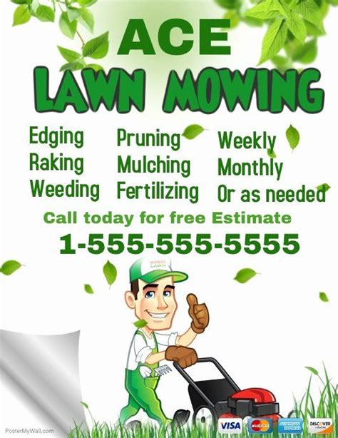 lawn mowing flyer template  unique lawn service template lawn