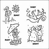 Weather Coloring Pages Kids Sunny Drawing Color Rain Getdrawings Rainy Getcolorings sketch template