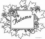 Coloring Fall Autumn Sign Wecoloringpage sketch template