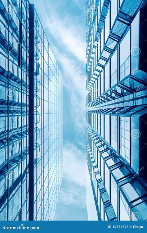 futuristic glass building stock image image  architecture