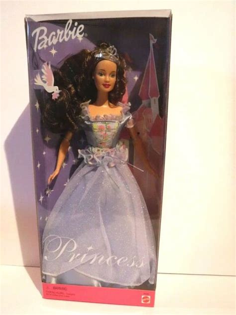 New Princess Barbie Brunette 2000 Mnrfb Ebay