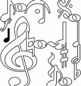 Coloring Pages Musical Getdrawings sketch template