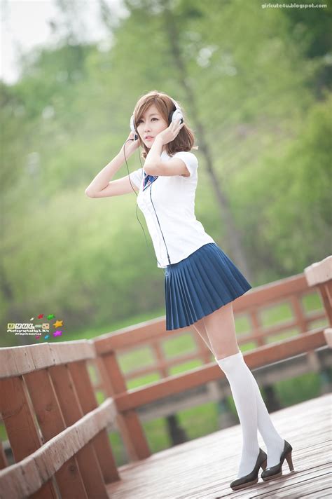 choi byul i blue school girl ~ cute girl asian girl korean girl japanese girl chinese girl