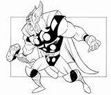 Thor Coloring Superheroes Colorare Avengers Kolorowanki Disegni Dzieci Infinity Sketch Hammer sketch template