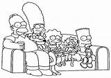 Simpsons Colorear sketch template