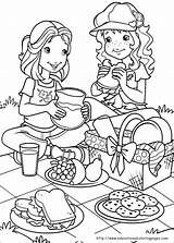 Holly Coloring Hobbie Pages Ben Disegni Da Colorare Kleurplaten Printable Friends Color Kids Print Book Picnic Kleurplaat Para Picknicken Colorear sketch template
