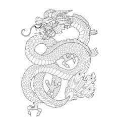 dragon mandalas vector images