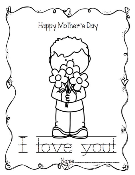 preschool mothers day printables printable templates