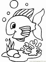 Fish Coloring Printable Pages Fishes Color Happy Animals Online Kids Para Cute Sea Dibujos Imprimir Mar Del Preschool sketch template