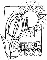 Spring Coloring Pages Printable First Sheets Kids Springtime Seasons Print Popular Coloringhome Eden Comments Posted sketch template