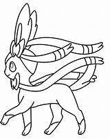 Sylveon Coloring Pages Color Printable Getcolorings Getdrawings sketch template