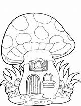 Mushroom House Coloring Drawing Pages Colouring Printable Getcolorings Mushrooms Google Color Search Paintingvalley Choose Sheets Board sketch template