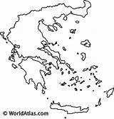 Greece Outline Maps Map Blank Coloring Worldatlas Islands Ancient Printable European Europe Countries Surrounding Gif Geography Atlas Physical Cities sketch template
