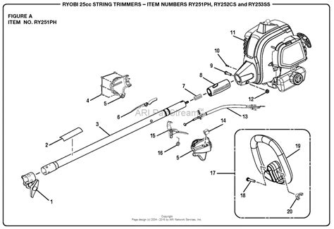 homelite ryph cc string trimmer parts diagram  figure  item  ryph