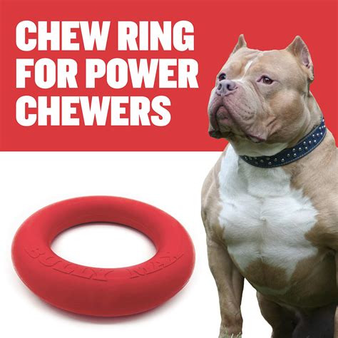 buy bully maxchew ring toy long lasting dog chew toy  power chewers
