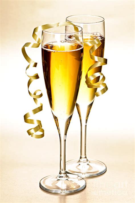 Champagne Glasses Photograph By Elena Elisseeva