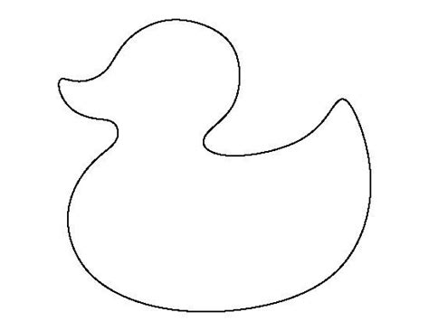rubber duck pattern   printable outline  crafts creating
