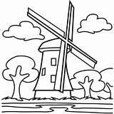 Windmill Watermill Windmills Willows Coloringhome sketch template