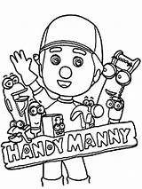 Coloring Pages Handy Manny Disney Cartoon Kids Walt Recommended sketch template