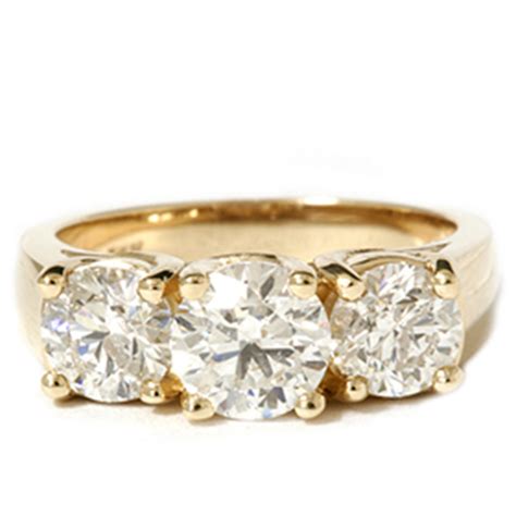 ct  stone diamond ring  yellow gold