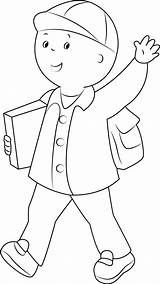 Caillou Coloringonly Yawn Coloringpages101 sketch template