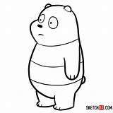 Bare Bears Panda Draw Bear Step Drawing Cartoons sketch template