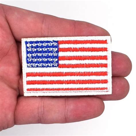 pc american flag patches embroidery iron  patches  clothing