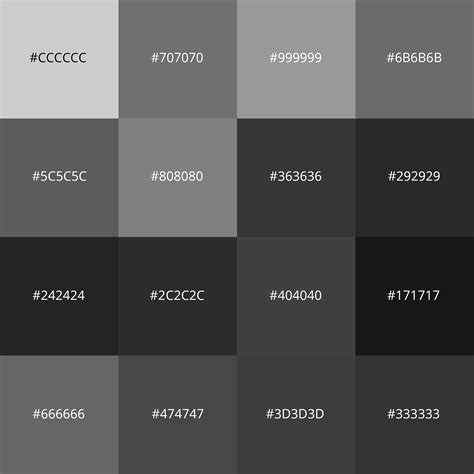 shades  gray color  names hex rgb cmyk codes color   porn website