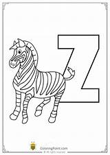 Coloring Zebra Letter Pages Animal Alphabet Choose Board Kids Printable Point sketch template