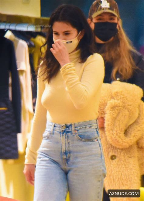 Selena Gomez Sexy Seen Shopping While Wearing Revealing