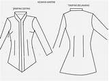 Baju Kebaya Pola Kurung Kartini Tradisional Kutu Lukisan Pakaian Dasar Menjahit Batik Kebarung Wanita Fesyen Malaysia Bagi Begini Anda Hobbi sketch template