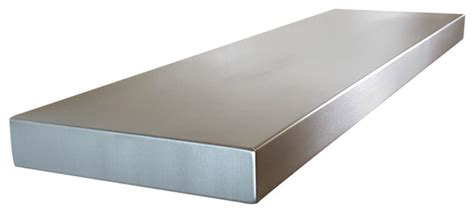 Stainless Steel Floating Shelves Seamless Modern