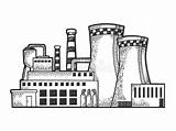 Nuclear Centrale Nucleare Kernkraftwerken Vektors Vettoriale Dello Kernkraftwerke Schizzo Vettore Atomica Disegnato Skizze Illustrationen Vektoren sketch template