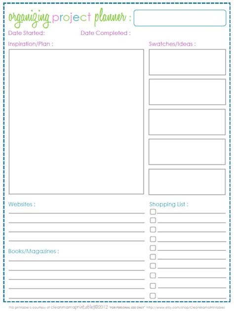 project planner template printable template business psd excel word