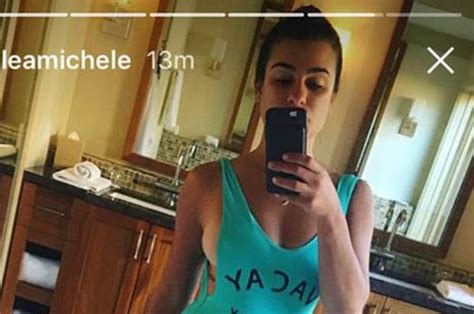 Lea Michele Flaunts Extremely Intimate Tan Lines In High